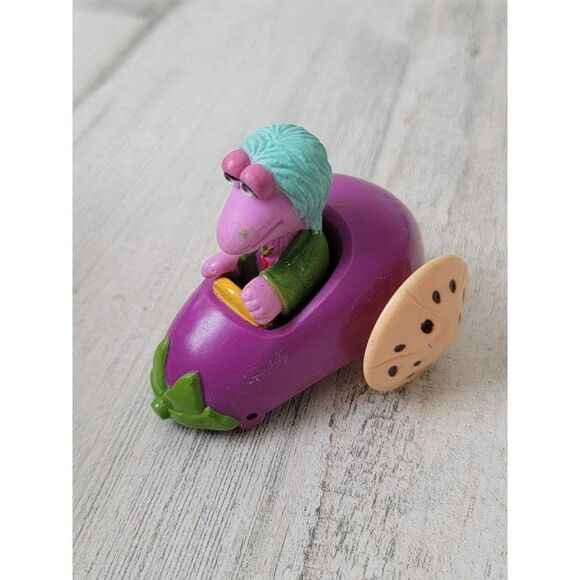Muppets Henson fraggle AS IS eggplant car toy figure - Picture 1 of 5